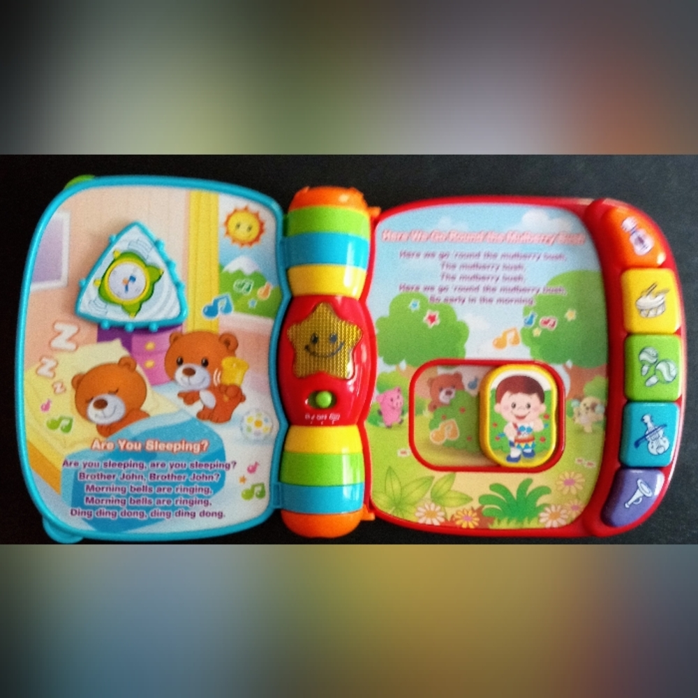 VTech Musical Rhymes Book, Red 1.74 x 8.76 x 7.48 Inches - Picture 4 of 6